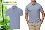 2dekans | Bamboo Elements - Polo Shirt Heren - Licht Blauw L, Kleding | Heren, Ophalen of Verzenden, Zo goed als nieuw, Bamboo Elements