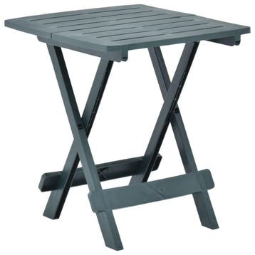 vidaXL Tuintafel inklapbaar 45x43x50 cm kunststof groen, Verzenden, Nieuw, Kunststof