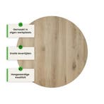 Eiken tafelblad - 4cm dik eiken - rond, Huis en Inrichting, Tafels | Eettafels, Verzenden, Nieuw