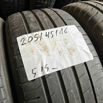2 x Falken Ziex 205-45-16 Zomerbanden 5,5mm, Auto-onderdelen, Gebruikt, 16 inch, Band(en), Personenwagen