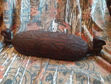 Grote vintage Waka Huia - jaren zeventig - Maori -, Antiek en Kunst