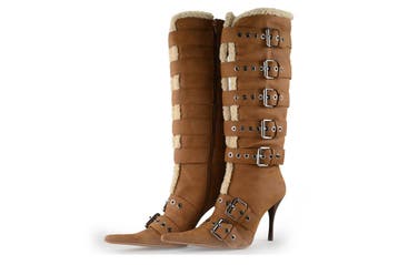Jeffrey Campbell Laarzen in maat 39 Bruin, Hoge laarzen, Bruin, Verzenden, Zo goed als nieuw