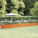 vidaXL Plantenbak verhoogd 600x80x45 cm cortenstaal roestig, 100 cm of meer, Verzenden, Nieuw, Metaal