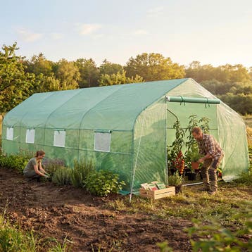 Foliekas in tentvorm met 8 ramen 600x300x205 - groen, Verzenden, Nieuw