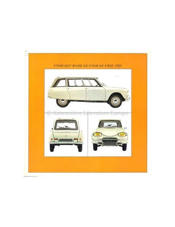 1967 CITROËN AMI 6 BROCHURE NEDERLANDS, Boeken, Nieuw, Author