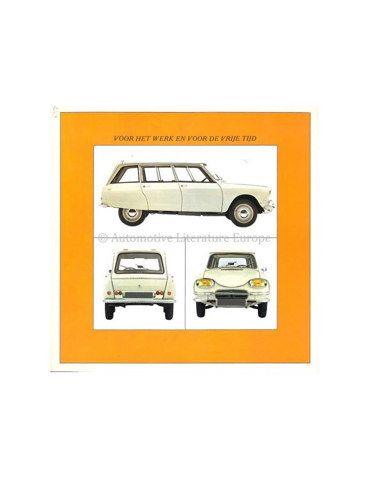 1967 CITROËN AMI 6 BROCHURE NEDERLANDS, Boeken, Auto's | Folders en Tijdschriften