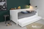 Rockwood® Bedbank Sam Wit met  2 lattenbodems,, Ophalen of Verzenden, Nieuw