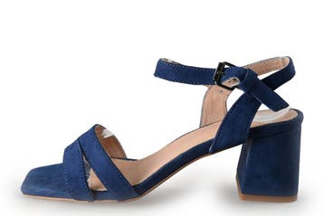 Manfield Sandalen in maat 36 Blauw, Sandalen of Muiltjes, Zo goed als nieuw, Manfield, Verzenden