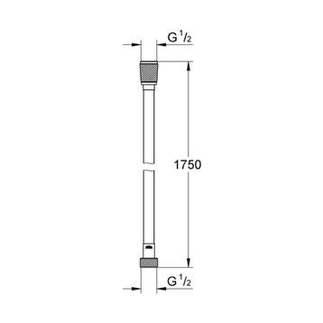 Doucheslang Grohe Silverflex Twistfree 175 cm Cool Sunrise, Ophalen of Verzenden, Nieuw