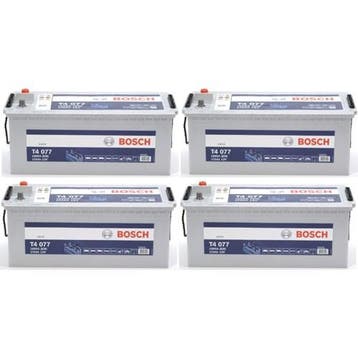 4 X Bosch T4 077 Accu 170Ah, Verzenden