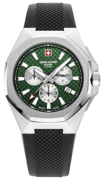Swiss Alpine Military 7005.9834 Typhoon horloge 42 mm, Overige merken, Staal, Verzenden, Polshorloge