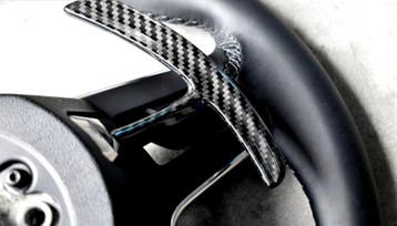 Porsche Carbon schakel flippers PDK 991 911 718 Boxster, Auto diversen, Tuning en Styling, Verzenden
