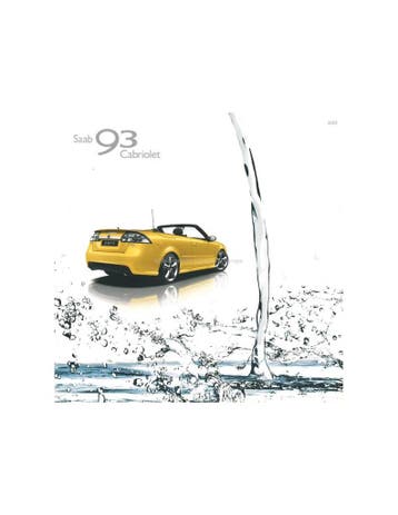 2009 SAAB 9-3 CABRIOLET BROCHURE NEDERLANDS, Nieuw, Author