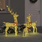 vidaXL Rendierfamilie met 300 LED 3 pcs Warmwit 68 x 26 x, Verzenden, Nieuw