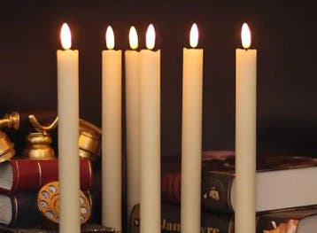 6 LED Dinerkaarsen op batterij - Afstandsbediening - Wit, Verzenden, Nieuw