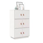 vidaXL buffetkast 67x40x108,5 cm massief grenenhout wit, Verzenden, 100 tot 150 cm, Nieuw, 50 tot 100 cm
