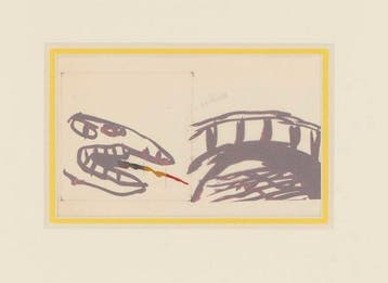 Pierre Alechinsky (1927) - Originele werktekening voor LOie, Antiek en Kunst, Kunst | Designobjecten