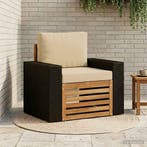 vidaXL Buiten Midden Sofa Naturel, Verzenden, Nieuw