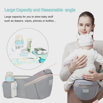 Ergonomische Baby Draagzak Multifunctioneel met Heupstoel -, Kinderen en Baby's, Verzenden, Nieuw