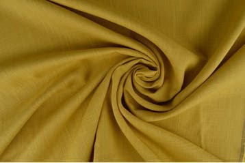 10 meter linnen viscose - Okergeel, 120 cm of meer, Geel, Ophalen of Verzenden, Linnen
