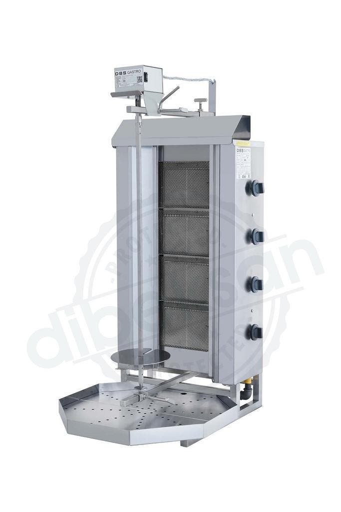 Dibeksan Doner Gyros Grill Gas 4 Branders 70kg Nieuw!, Zakelijke goederen, Horeca | Keukenapparatuur, Nieuw in verpakking, Fornuis, Frituur en Grillen