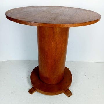 Bijzettafel - met eiken gefineerd multiplex - Brutalische, Antiek en Kunst