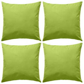 vidaXL Buitenkussens 45x45 cm appeltjesgroen 4 st, Verzenden, Nieuw, Groen