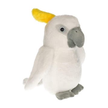 Cornelissen kaketoe knuffel - pluche - wit - 17 cm, Verzenden, Nieuw