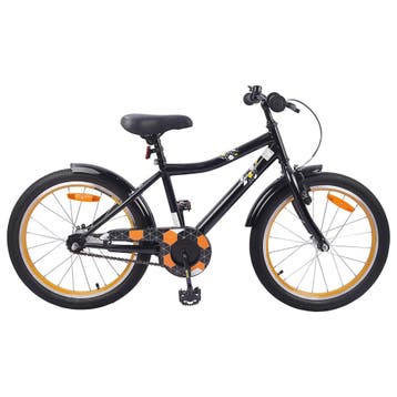 vidaXL Kinderfiets 20 Inch voor 6-11 jaar oud Zwart, Verzenden, Nieuw