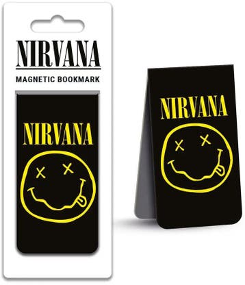 Nirvana - Smiley - Boekenlegger Magnetisch off. merchandise, Verzamelen, Ophalen of Verzenden, Nieuw, Gebruiksvoorwerp