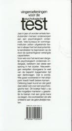 Vingeroefeningen voor de psychologische test 9789061205043, Verzenden, Zo goed als nieuw, F. Brenner