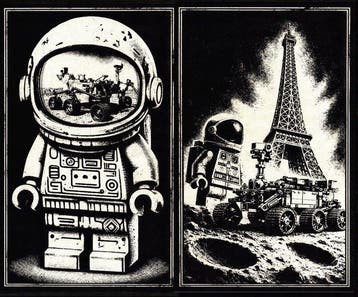 Æ (XX-XXI) - Set of 2 – LEGO Space Series – “Cosmic Dreams, Nieuw
