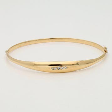 Armband - 18 karaat Geel goud - 0.01ct. tw. Diamant, Nieuw