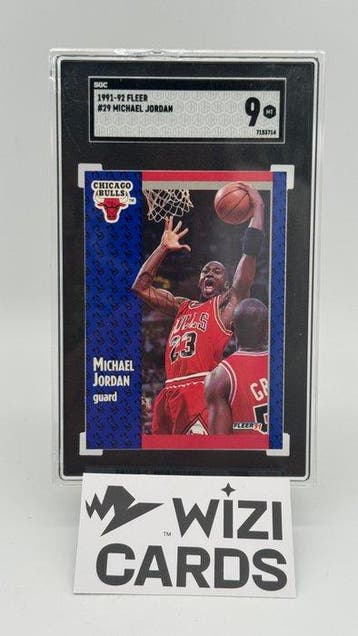 1991-92 Fleer Michael Jordan #29 Graded card - SGC 9, Nieuw