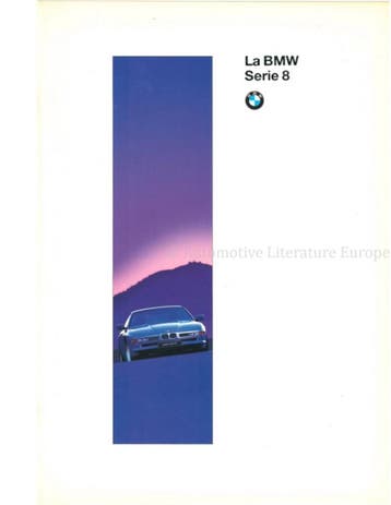 1996 BMW 8 SERIE BROCHURE ITALIAANS, Nieuw, BMW, Author