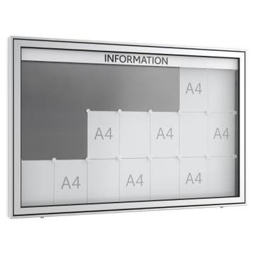 Informatiekast Buiten Draaideur 21x A4 Premium, Nieuw in verpakking