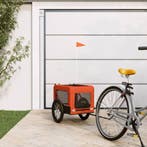vidaXL Hondenfietstrailer oxford stof en ijzer oranje en, Verzenden, Nieuw