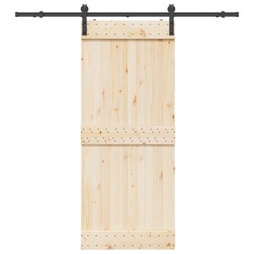 vidaXL Doos met onderdelen voor schuifdeur 183 cm staal, Verzenden, Nieuw