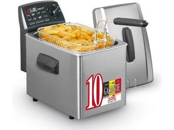 Fritel SF4355 - Friteuse 4L - Turbo 3200W - Geborsteld RVS, Verzenden, Zo goed als nieuw