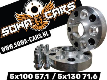Adapters / Steekadapters 5x100 (57,1) naar 5x130 (71,6) 20mm, Verzenden