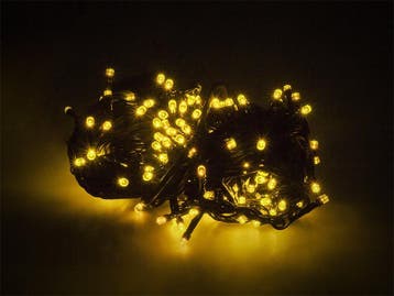 Kerstverlichting Geel 8.5 Meter 100 LEDs - 8 Standen, Ophalen of Verzenden, Nieuw
