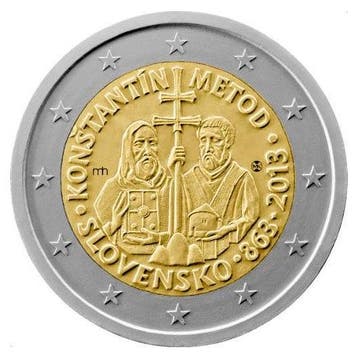 Slowakije 2 Euro Konštatín en Metod 2013, Verzenden