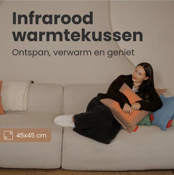 2dekans | Auronic elektrisch warmtekussen infrarood classic, Huis en Inrichting, Ophalen of Verzenden, Zo goed als nieuw