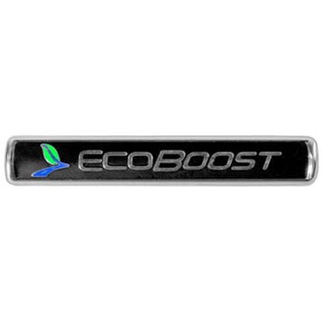 Ford Racing Black/Silver EcoBoost Emblem 3-1/2in x 9/16in -, Ophalen of Verzenden