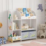 Kinderkast Lysekil open kast 100x93x30 cm dinosaurusmotief [, Verzenden, Nieuw
