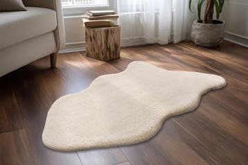 Organisch Vloerkleed | Cosy | Uni | Beige | 60x90 cm, Verzenden, Nieuw