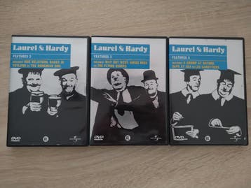 DVD - Laurel And Hardy - Features 2 , 3 en 4, Cd's en Dvd's, Dvd's | Komedie, Alle leeftijden, Verzenden, Gebruikt, Overige genres