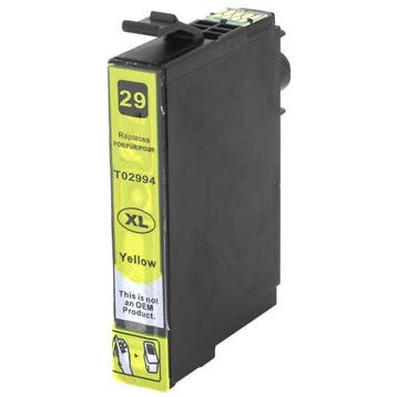 Huismerk Epson 29XL (T2994) cartridge geel, Verzenden, Nieuw, Huismerk