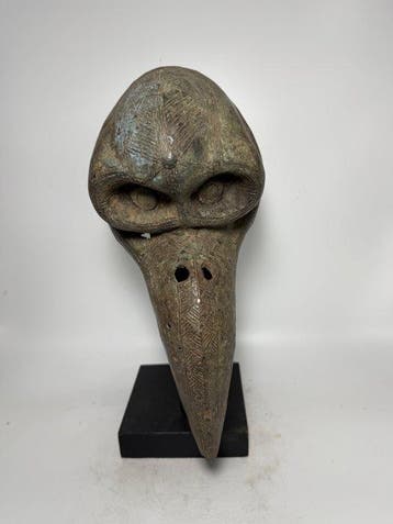 Prachtige schedel Oba - Yoruba - Nigeria (Zonder, Antiek en Kunst