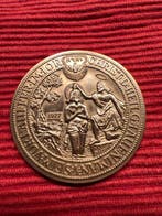 Duitsland. Medal Jesus Baptism / Nativity Scene - hallmarked